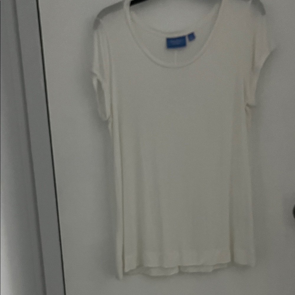 Simply Vera Vera Wang  white Short Sleeve Tee size large